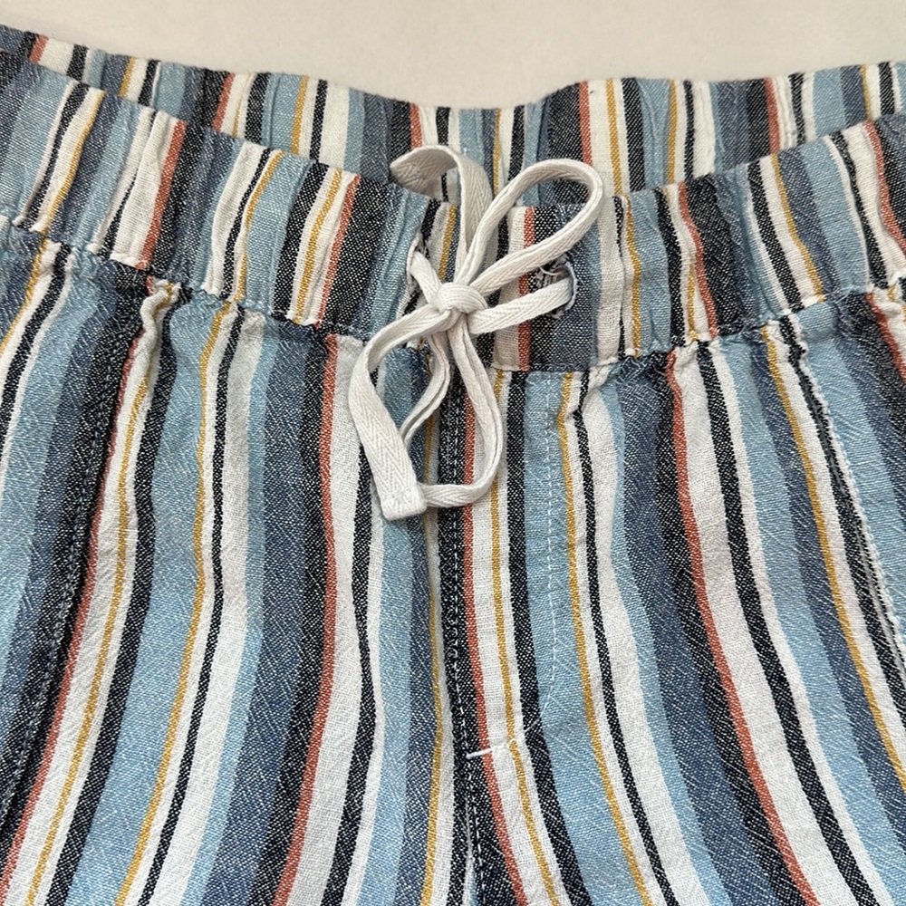 Lane Bryant Linen Blend Draw String Striped Summe… - image 4